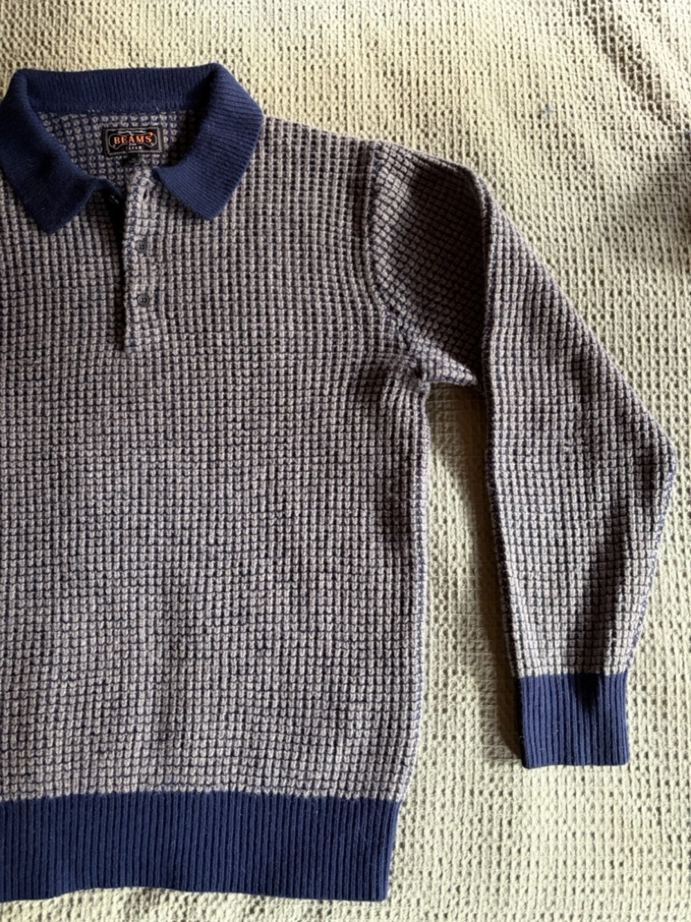 BEAMS Men's Wool Knit Sweater Pullover